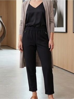 Chico's Black Elastic Waist Pull-On Pants